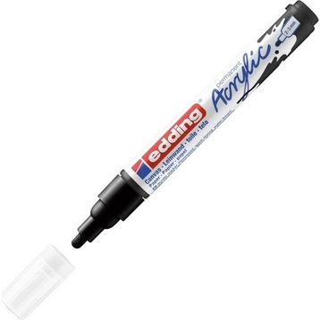 Edding 901 5100 Akrilik Orta Uçlu 2-3 mm Siyah Markör Kalem