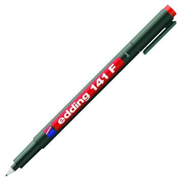 Edding E-141F Kırmızı Asetat Kalemi