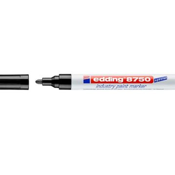 Edding E-8750 Siyah Tam Örtücü Endüstri Kalemi