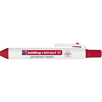 Edding Retract 11 Permanent Kırmızı Markör Kalem