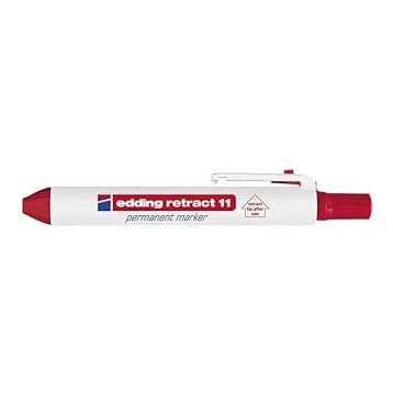 Edding Retract 11 Permanent Kırmızı Markör Kalem