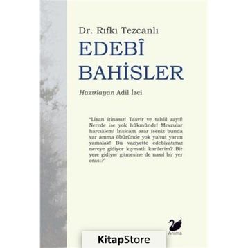 Edebi Bahisler - Rıfkı Tezcanlı