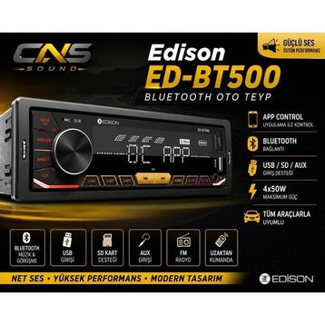 Edison ED-BT500 4x50 W Oto Teyp
