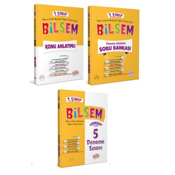 Editör 1. Sınıf Bilsem Hazırlık Seti 3 Kitap