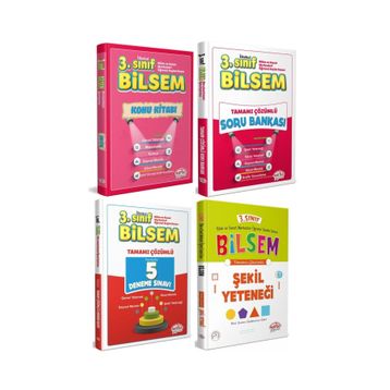 Editör 3. Sınıf Bilsem 4'lü Hazırlık Kitapları Seti