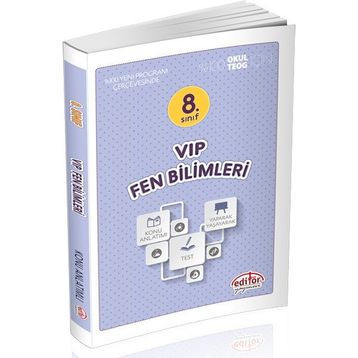 Editör 8. Sınıf VIP Fen Bilimleri Konu Anlatımlı - İhsan Yaman