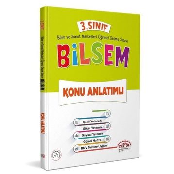 Editör Yayınevi 3. Sınıf Bilsem Konu Anlatımlı