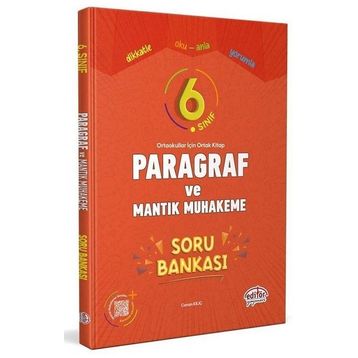 Editör Yayınevi - 6. Sınıf Paragraf ve Mantık Muhakeme Soru Bankası
