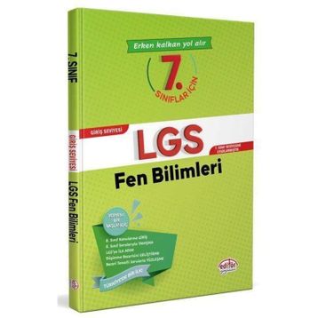 Editör Yayınevi Editör Yayınları 7. Sınıflar İçin LGS Fen Bilimleri