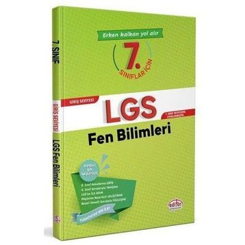 Editör Yayınevi Editör Yayınları 7. Sınıflar İçin LGS Fen Bilimleri