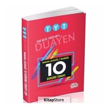 Editör Yayınevi TYT Tamamı Çözümlü Fasiküllü 10 Adet Deneme Sınavı