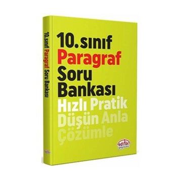 Editör Yayınları 10. Sınıf Paragraf Soru Bankası