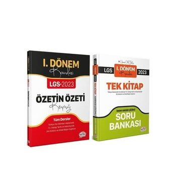 Editör Yayınları 2023 8.Sınıf LGS Tüm Dersler 1.Dönem Konu ve Soru Bankası Seti 2 Kitap