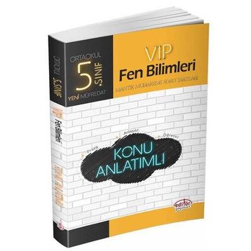 Editör Yayınları - 5. Sınıf VIP Konu Anlatımlı Fen Bilimleri