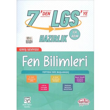 Editör Yayınları - 7'den LGS'ye Hazırlık Fen Bilimleri