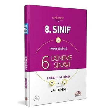 Editör Yayınları - 8. Sınıf 6 Deneme Sınavı