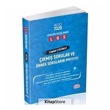 Editör Yayınları LGS Çıkmış Sorular ve Örnek Soruların Prototipi
