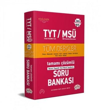 Editör Yayınları TYT MSÜ Tüm Dersler Çözümlü Soru Bankası