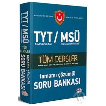 Editör Yayınları TYT MSÜ Tüm Dersler Çözümlü Soru Bankası