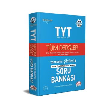 Editör Yayınları Tyt Tüm Derlser Tamamı Çözümlü Mavi Soru Bankası