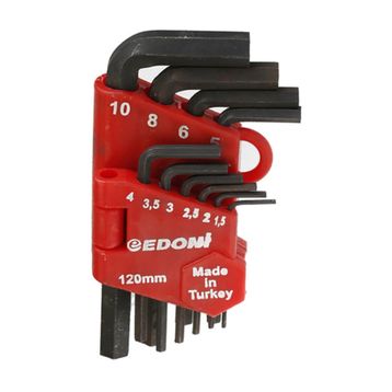 Edoni 120 mm 10 Parça Siyah Alyan Seti