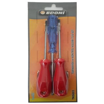Edoni TKS003 3'lü Tornavida Kontrol Kalemi