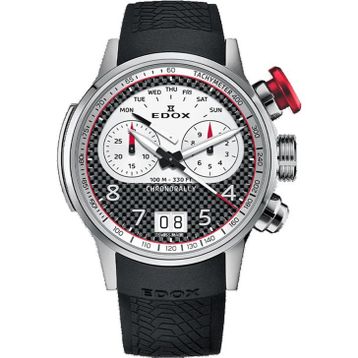 Edox 38003-TINR-CANBR Chronorally Beyaz Siyah Erkek Kol Saati