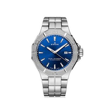 Edox 53021-3M-BUINU Gri Metal Erkek Kol Saati