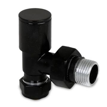 Edp 16x1/2 Siyah Boyalı Pex Köşe Radyatör Vanası