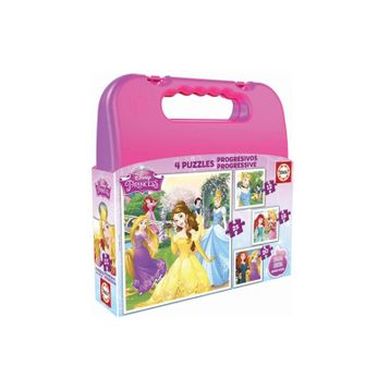 Educa 16508 Progresive Disney Princess Çanta Puzzle