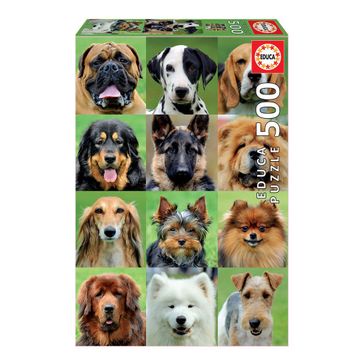 Educa 17963 500 Parça Dogs Collage Puzzle