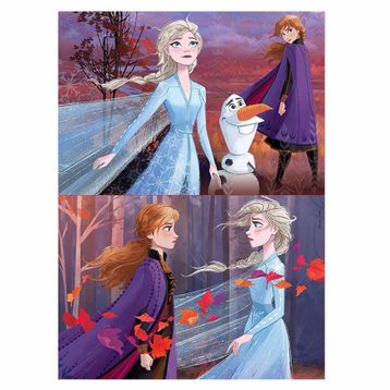 Educa 18085 2x25 Parça Frozen 2 Ahşap Puzzle