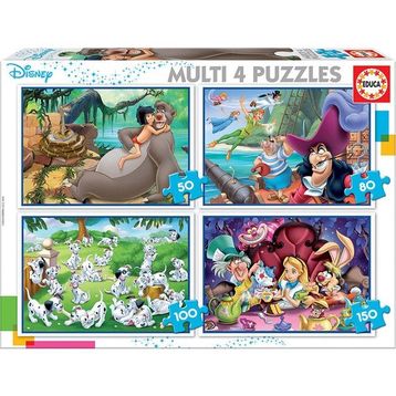 Educa 18105 Multi 4 in 1 Disney Class Puzzle