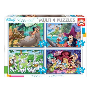 Educa 18105 Multi 4 in 1 Disney Class Puzzle