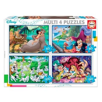 Educa 18105 Multi 4 in 1 Disney Class Puzzle
