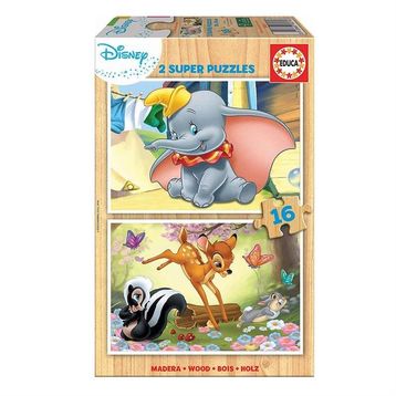 Educa 2x16 Parça Disney Animals 18079 Çocuk Puzzle