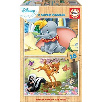 Educa 2x16 Parça Disney Animals 18079 Çocuk Puzzle