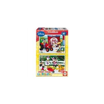 Educa 2X20 Mickey Mouse Club House Çocuk Puzzle