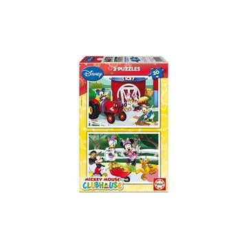 Educa 2X20 Mickey Mouse Club House Çocuk Puzzle