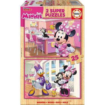 Educa 2x25 Parça Minnie Çocuk Puzzle