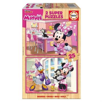 Educa 2x25 Parça Minnie Çocuk Puzzle