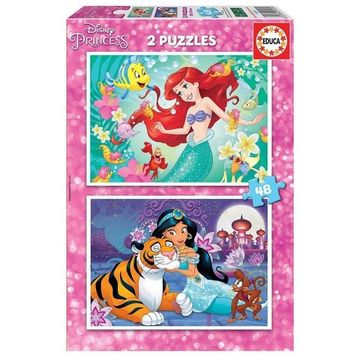 Educa 2x48 Parça Ariel Jasmin 18213 Çocuk Puzzle