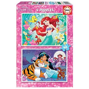 Educa 2x48 Parça Ariel Jasmin 18213 Çocuk Puzzle
