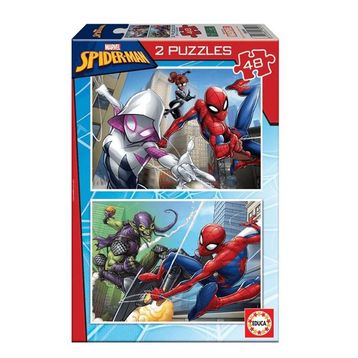 Educa 2x48 Parça Spiderman 18099 Çocuk Puzzle