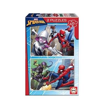 Educa 2x48 Parça Spiderman 18099 Çocuk Puzzle