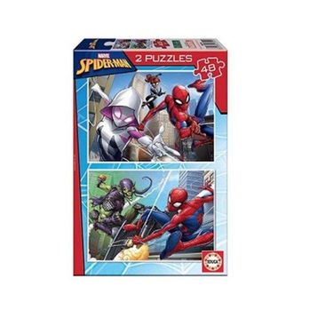 Educa 2x48 Parça Spiderman 18099 Çocuk Puzzle