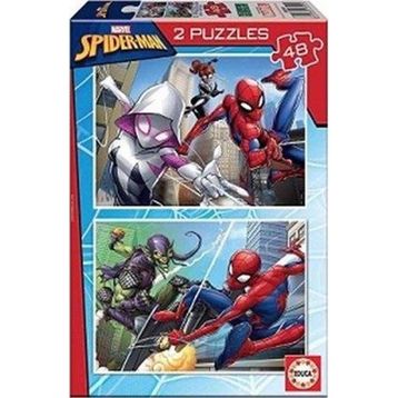 Educa 2x48 Parça Spiderman 18099 Çocuk Puzzle