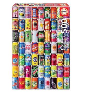 Educa 500 Parça Teneke İçecek Kutuları Puzzle