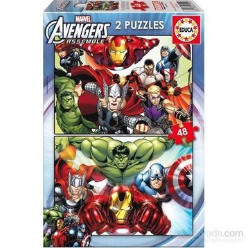 Educa Avengers 2x48 Parça Çocuk Puzzle