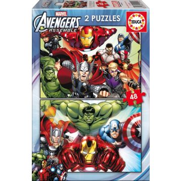 Educa Avengers 2x48 Parça Çocuk Puzzle